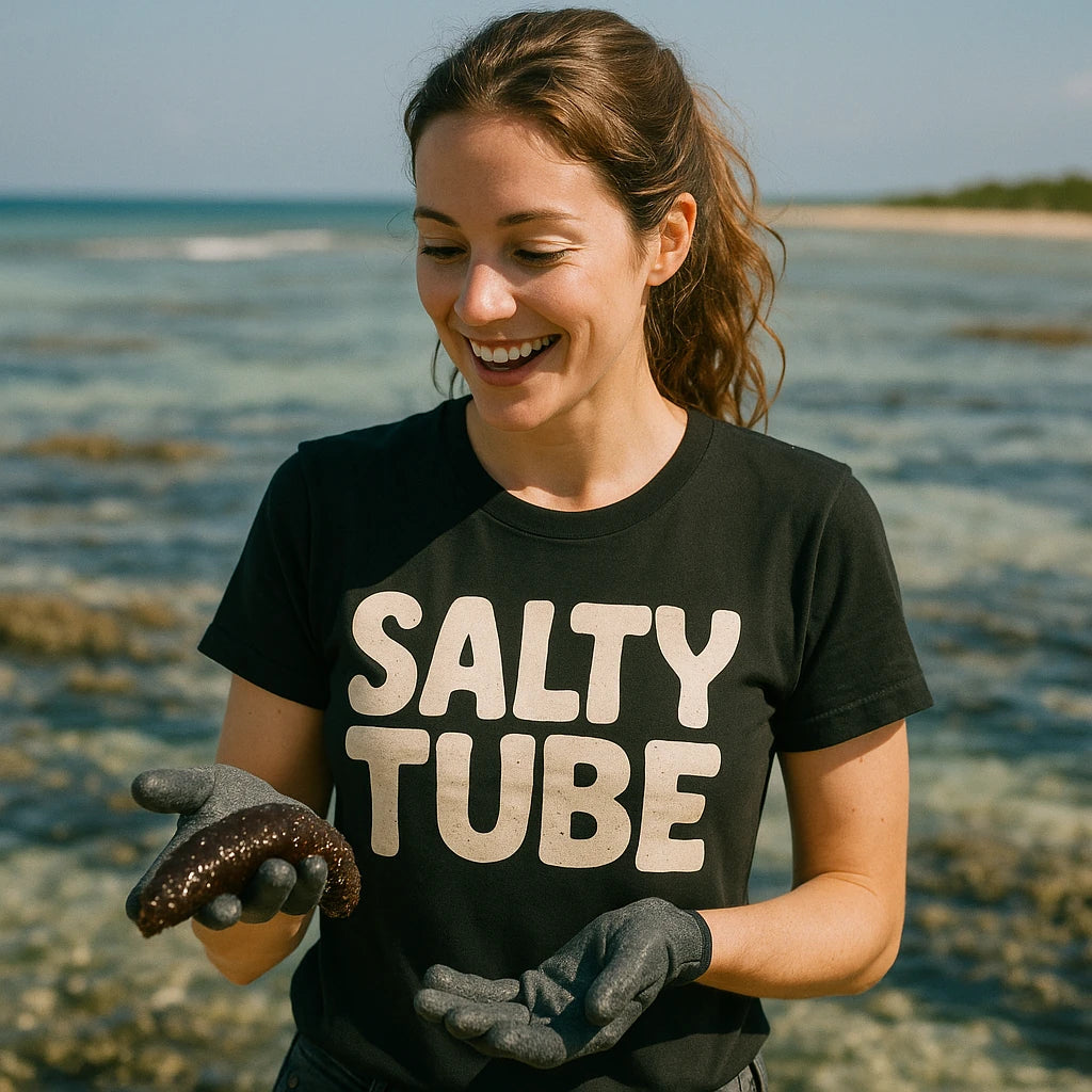 "Salty Tube" cool as a cucumber t shirt - product photo 9