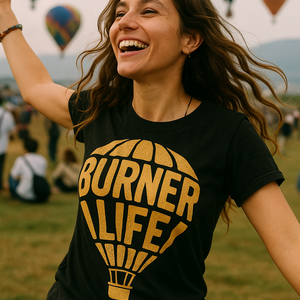 "Burner Life" black hot air balloon sweatshirt - a birthday gift for hot air balloon lover