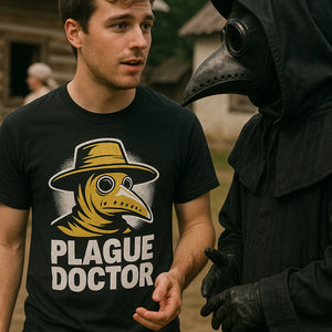 "Plague Doctor Vibes" black black history tee shirts - also one of the presents for history lovers