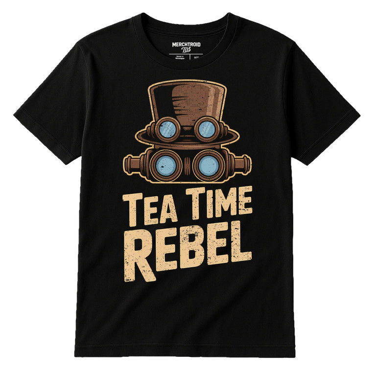 Black Steampunk T Shirt Design - 