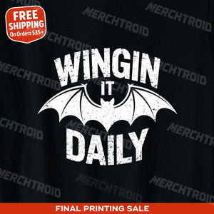 "Wingin It Daily" batwing tshirt - product photo 10