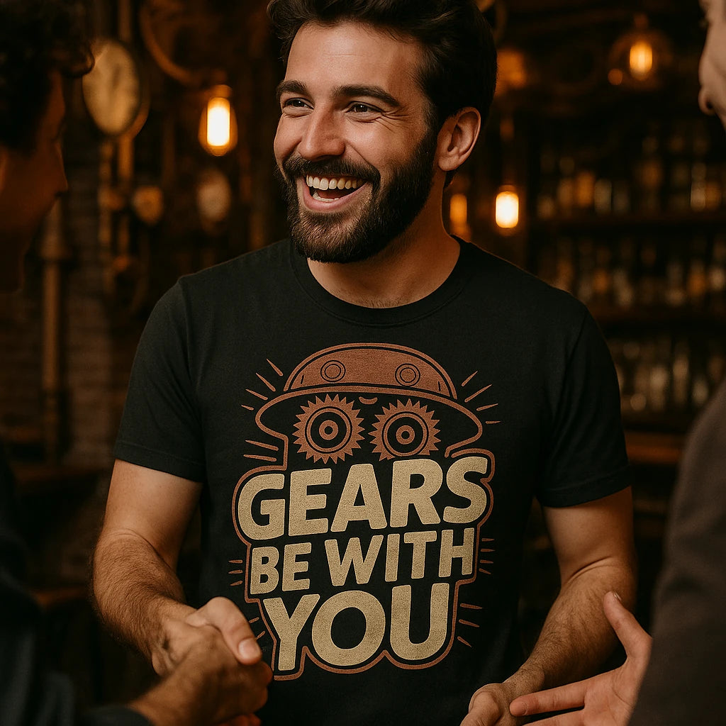 "Gears Be With You" steampunk shirts - product photo 8
