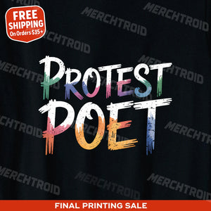"Protest Poet" activism t shirt - product photo 9