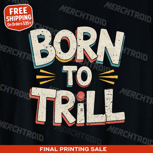 "Born To Trill" piano t shirt - product photo 10