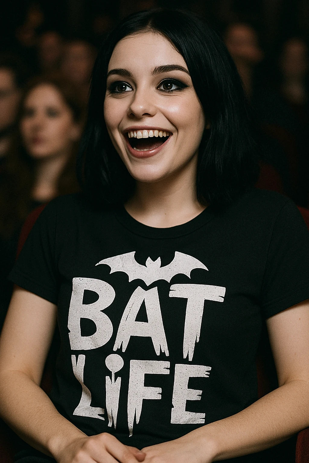 "Bat Life" vampire's wife cat t shirt - product photo 7