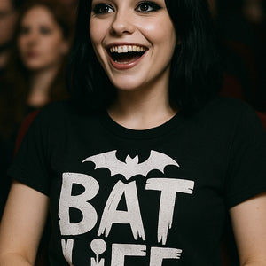 "Bat Life" vampire's wife cat t shirt - product photo 7