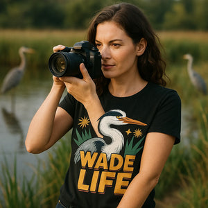 "Wade Life" heron shirts - product photo 9