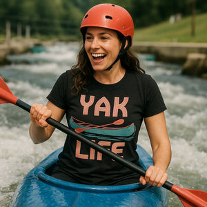 "Yak Life" canoeing t shirt - product photo 9
