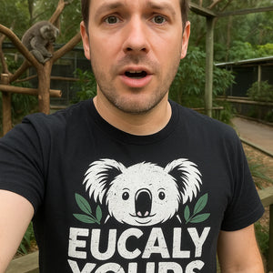 "Eucaly Yours" koala tee shirts - product photo 7