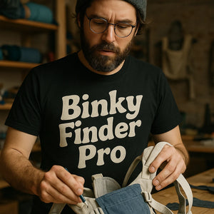 "Binky Finder Pro" baby gear chaos t shirt - product photo 8