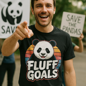 "Fluff Goals" panda shirts - product photo 8