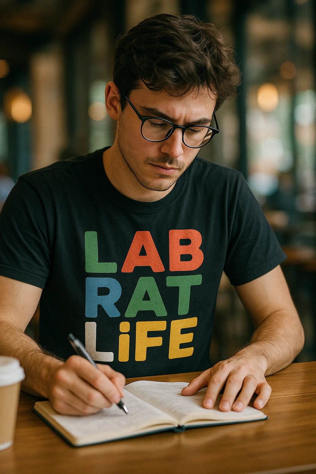 "Lab Rat Life" black studying t shirt - a birthday gift for studying lover