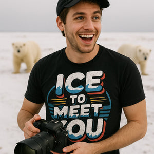 "Ice To Meet You" polar bear tee shirts - product photo 8