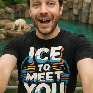 "Ice To Meet You" polar bear tee shirts - product photo 7