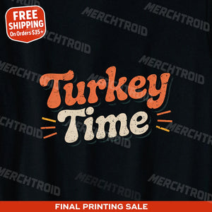 "Turkey Time" thanksgiving t shirt women's - product photo 9