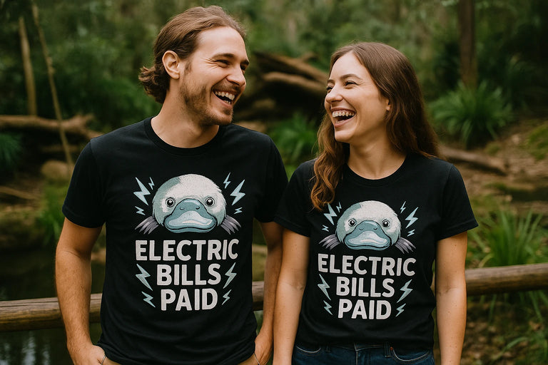 Person wearing the black platypus shirts graphic tee - 