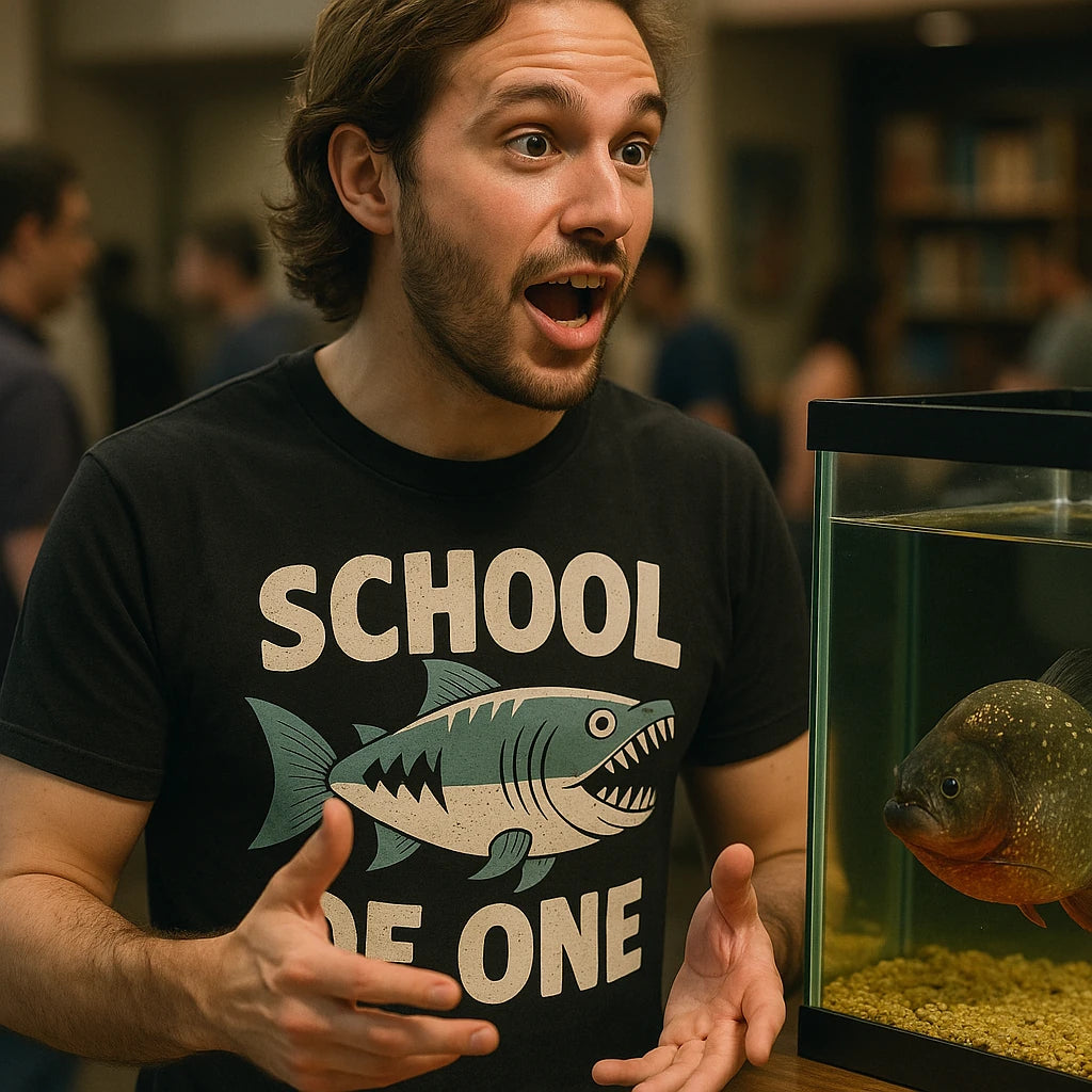 "School of One" piranha shirts - product photo 8