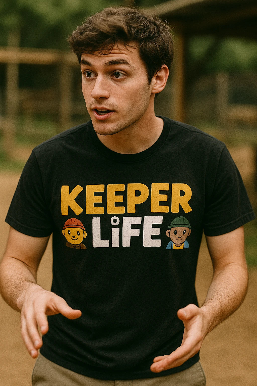 "Keeper Life" black zookeeper shirts - a birthday gift for zookeeper
