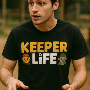 "Keeper Life" black zookeeper shirts - a birthday gift for zookeeper