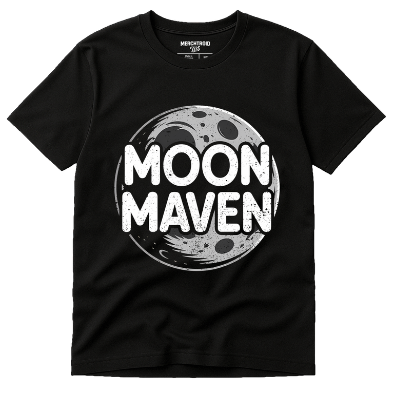 Black Howling At The Moon T Shirt - 