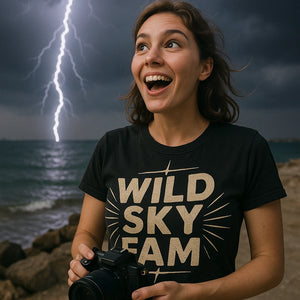 "Wild Sky Fam" storms t shirt - product photo 8