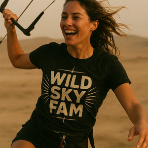 "Wild Sky Fam" black storms t shirt - a birthday gift for storms lover