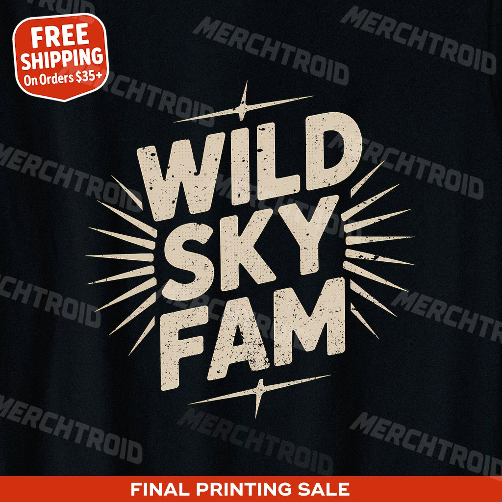 "Wild Sky Fam" storms t shirt - product photo 9