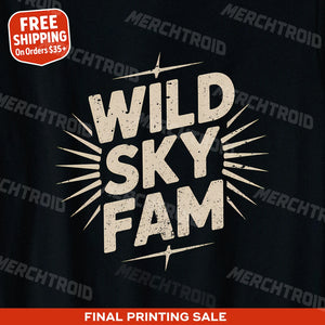"Wild Sky Fam" storms t shirt - product photo 9