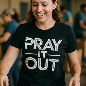 "Pray It Out" men's faith shirts - product photo 6
