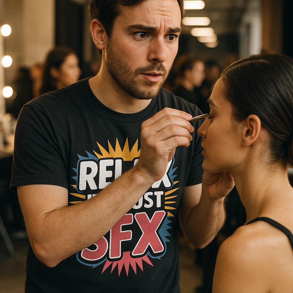 "Relax It'S Just Sfx" black makeup artist shirts - also one of the gifts to get a makeup artist