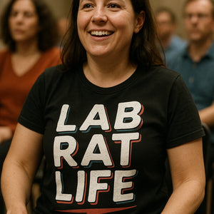 "Lab Rat Life" black studying t shirt - a birthday gift for studying lover