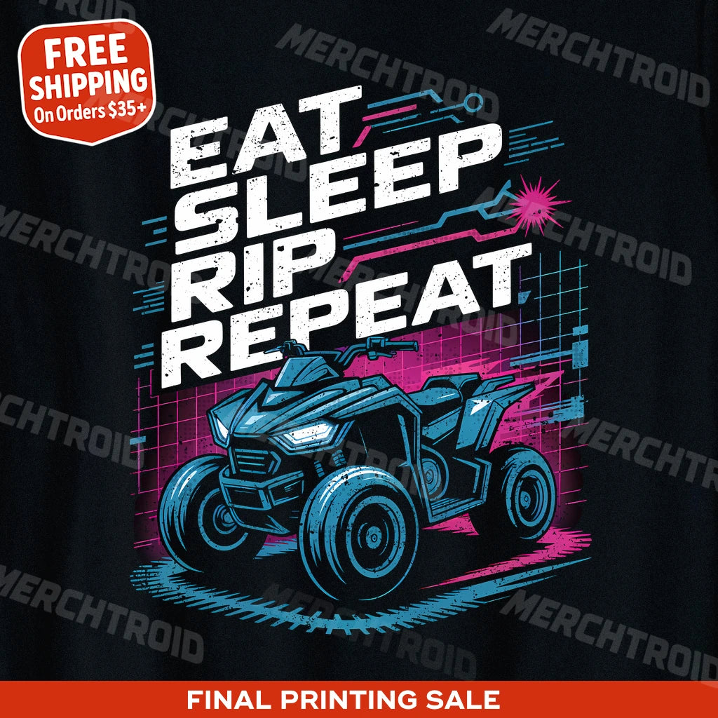 "Eat Sleep Rip Repeat" atv riding shirts - product photo 9