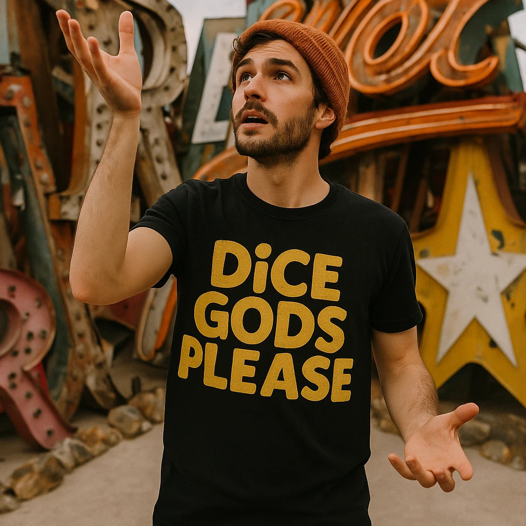 "Dice Gods Please" las vegas nevada t shirt - product photo 8