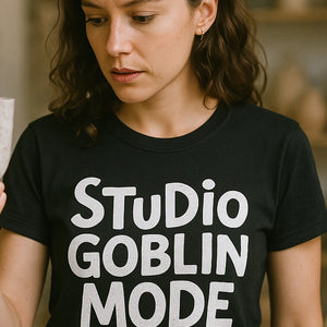 "Studio Goblin Mode" online ceramics tee - product photo 7
