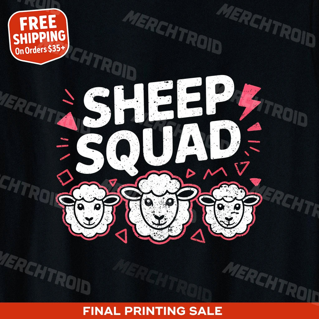 "Sheep Squad" sheep t shirt - product photo 9