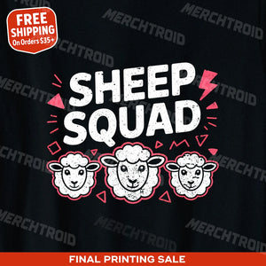 "Sheep Squad" sheep t shirt - product photo 9