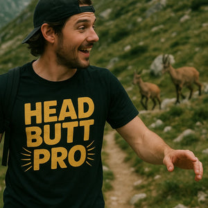 "Head Butt Pro" shirts with goats on them - product photo 6