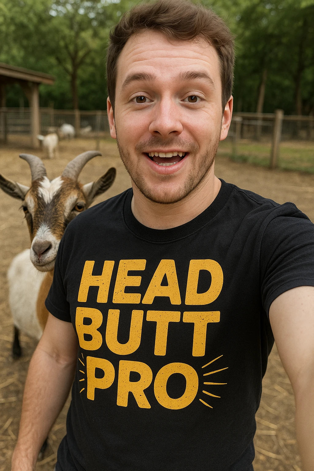 "Head Butt Pro" shirts with goats on them - product photo 7