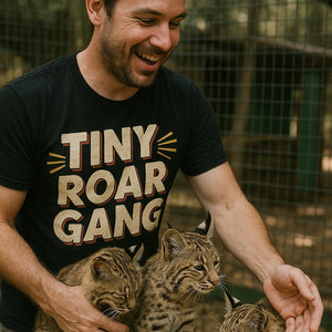 "Tiny Roar Gang" black bobcats t shirt - a birthday gift for bobcats lover