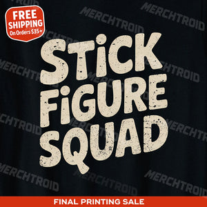 "Stick Figure Squad" family life t shirt - product photo 9