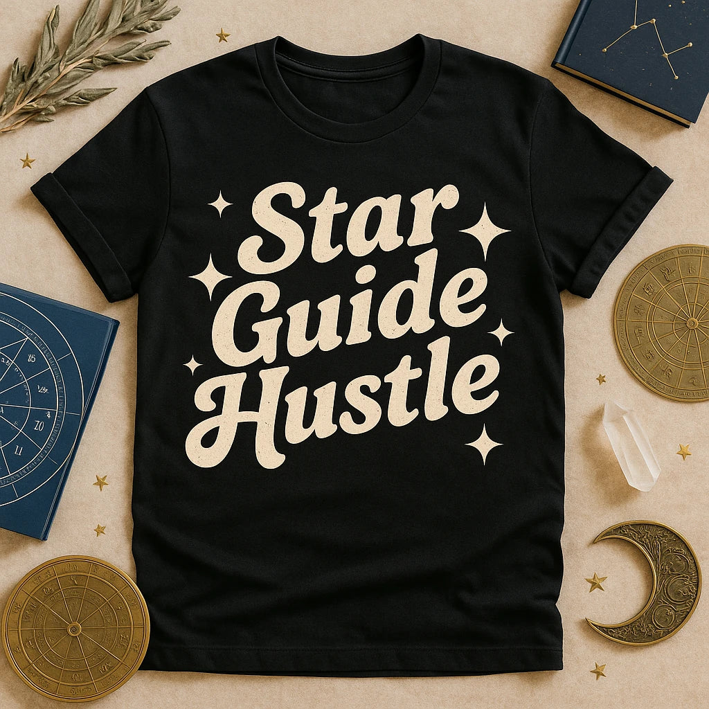 STAR GUIDE HUSTLE | Astrology Design - Product Display Themed