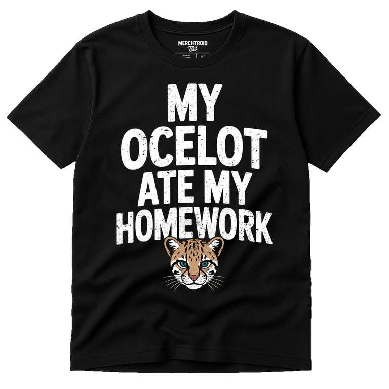Black Ocelot T Shirt - 