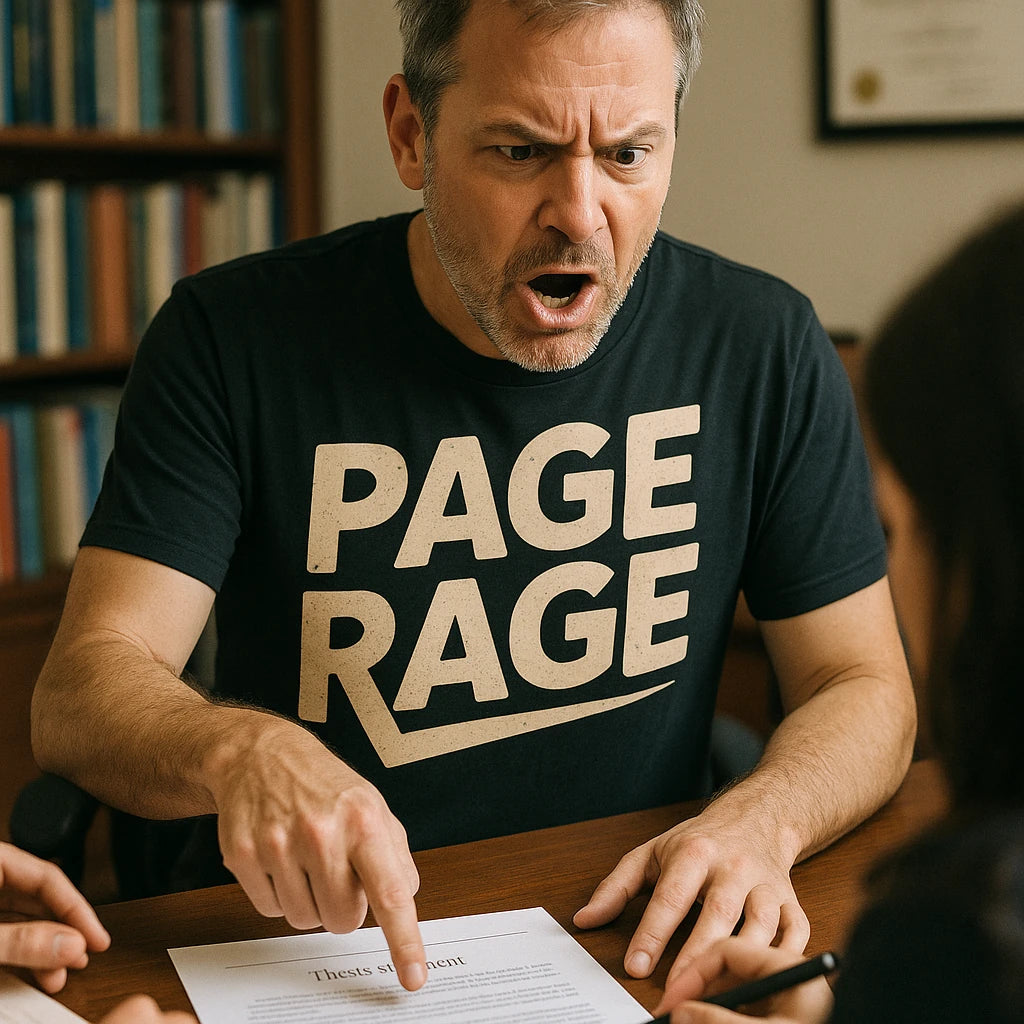 "Page Rage" studying t shirt - product photo 8