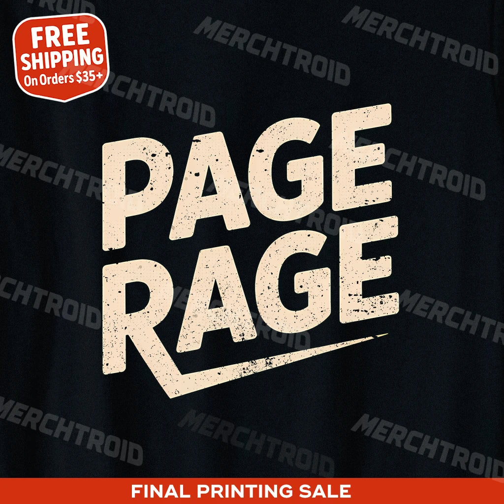"Page Rage" studying t shirt - product photo 9
