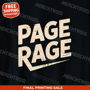 "Page Rage" studying t shirt - product photo 9