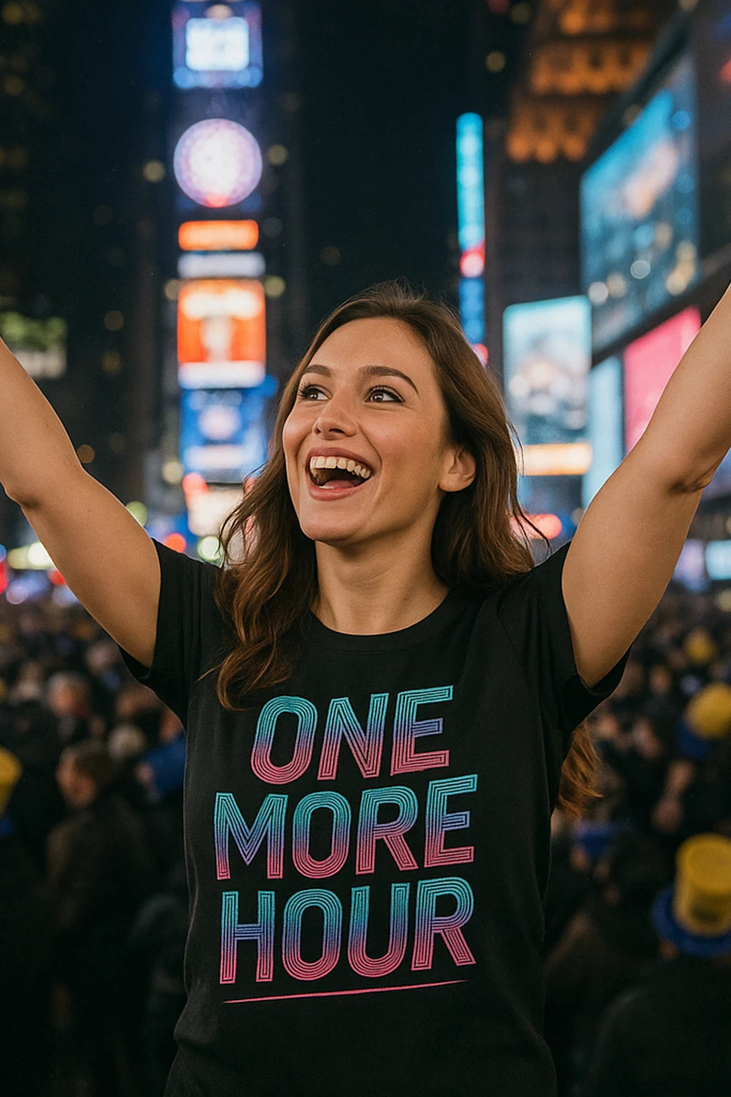 "One More Hour" funny new years eve shirts - product photo 7