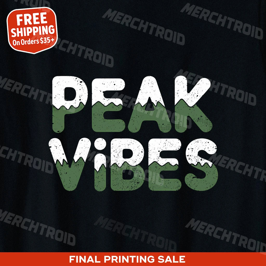 "Peak Vibes" black national park tee shirts - also a for a good time call national parks shirt