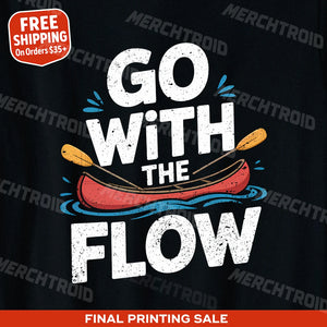 "Go With the Flow" beaver canoe t shirt - product photo 9