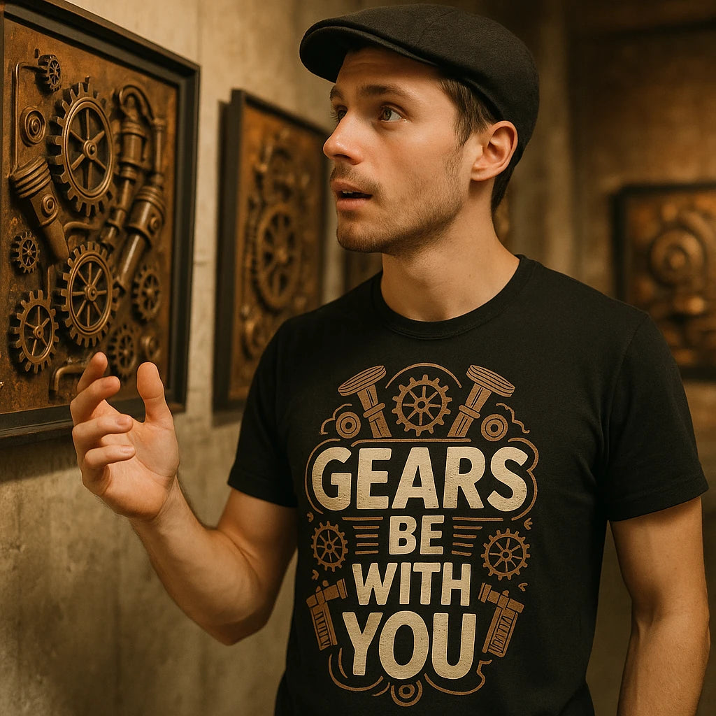 "Gears Be With You" steampunk shirts - product photo 8