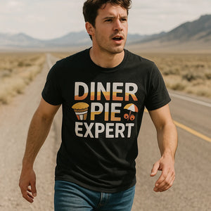 "Diner Pie Expert" road trip tee shirts - product photo 8